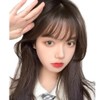 DAILUOSI Bangs Wig, 100% Human Hair, 3D Structure, Partial Wig,