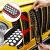 RT-TCZ Black Honeycomb Mesh Front Grill Inserts Kit for 1997-2006