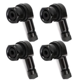 4 Pcs Tire Valve Stem, 90 Degree Angled Tyre Valve Extension, Tire Valve Cover Adapter for Car Motorcycle Bike Scooter