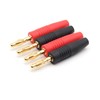 VUNIVERSUM 3 Pairs (6 Pieces) 4 mm Banana Plug Gold