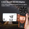 Handheld Vane Anemometer Air Flow Tester, Kethvoz Digital Wind Speed