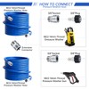 AURORA CAR Pressure Washer Hose 50 FT x 1/4"，Kink Resistant