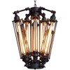 Industrial Metal Chandelier, 8 Lights Retro Chandelier Vintage Steampunk Style
