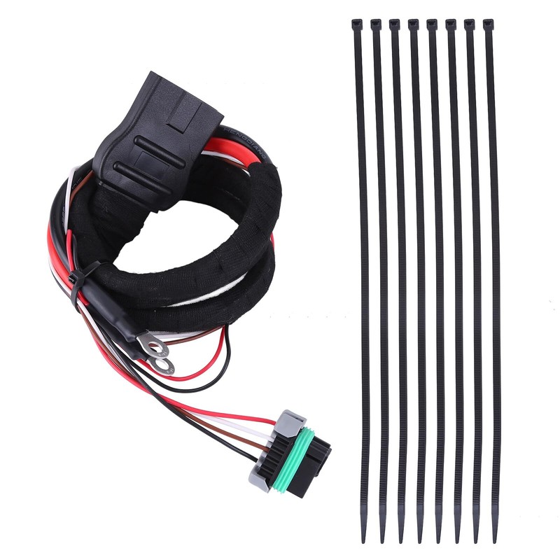 Slakerbe Truck & Plow Side Battery Cable Wiring Harness Set,