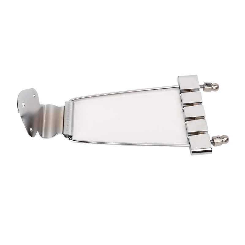 4 String Guitar Talipiece Metal Silver Burr Free Guitar Tailpiece