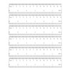 BPTRKOM Pack of 6 Plastic Rulers - Ruler 15 cm