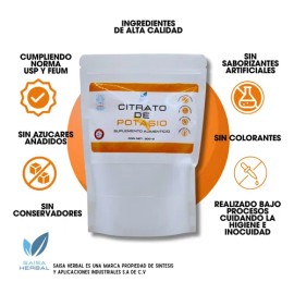 Citrato De Potasio 500 G.