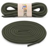 YJRVFINE Round Shoe Laces for Sneakers: Boot Hiking Athletic Army