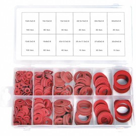 600 x Sealing Ring Assortment Fibre Sanitary Area Household Garden Area (in Storage Box/Assortment Box)