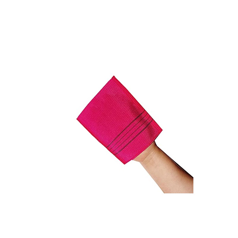 The Original Korean Exfoliating Mitt Body Scrub 4pcs (Green2 Red2)