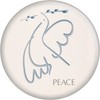Peace - Dove Holding an Olive Branch - 2.25" Round