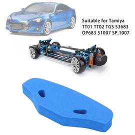 1/10 RC Car Front Bumper, RC Car Sponge Foam Front Bumper Anti-Collision, for Tami.ya TT01 TT02 1/10 RC Model Car (Blue)
