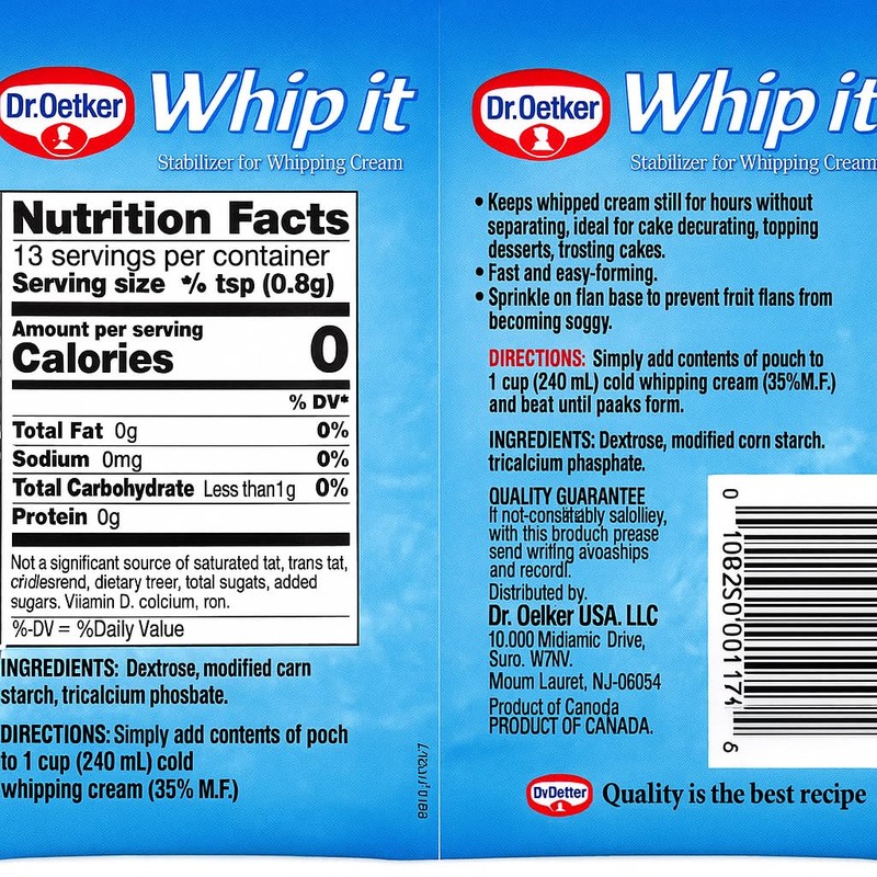 Whip It Stabilizer for Whipping Cream (oetker) 2x10g