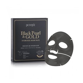PETITFEE [PETITFEE]Black Pearl & Gold Hydrogel Mask Pack (5ea)