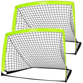 2 of 5×3 6x4 9x5 FT Portable Kids Soccer Goals Set, Foldable Soccer Practice Nets for Backyard with Carrying Bag for Toddler Youth Pop Up Soccer Training Equipment Indoor Outdoor Sports Game Gift