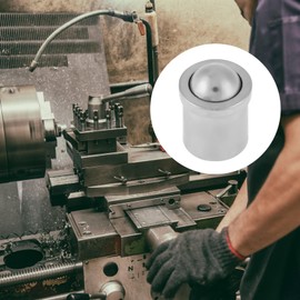 Telituny Spring Piston, Pack of 10 Spring Piston Ball 304 Stainless Steel Ball Piston Kit, 5 mm x 6 mm Body, Suitable for Mechanical Devices, Devices, Moulds, Automatic Machines