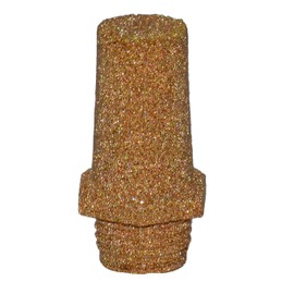 Silencer with cylindrical external thread G 1/4" material sintered bronze, hexagonal
