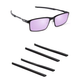 Handwith 2 Pairs Soft Silicone Sunglass Ear Socks for Oakley Steel Plate OX3222, Anti-Slip Comfort Fit Glasses Arm Grips Spare Parts Replacement Kit Black