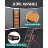 WOA WOA 5 Step Ladder, Ladders for Home, Anti-Slip Pedals,