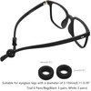AB Max Glasses Ear Grips - Black and White Ring