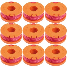 Odashen 9 Pcs Trimmer Spool & Line WA0004 Replacement for Worx Grass Trimmer WG150E WG154E WG155E WG157E WG160E WG163E WG166E WG167E WG169E