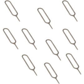 10pcs Silver Universal SIM Card Removal Pin Needle SIM Card Tray Removal Tool SIM Card Ejector for All Models Robust and Practical, SIM Tools and Accessories, Maintenance, Care and Repair