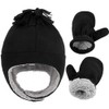 Toddler Winter Hat with Mitten Set - Baby Kids Sherpa
