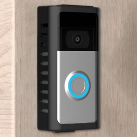 PUUUCI No-Drill Doorbell Mount for Battery Video Doorbell 2/3/4/(2020 Release)/(2024 Release)/Plus/Pro, Adhesive Steel Metal Doorbell Mounting Bracket Accessories for Apartment, Home, Business