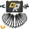 GRENPRO 23PC Flex Head Ratcheting Wrench Set SAE & Metric