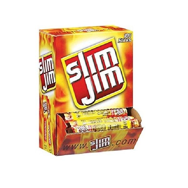 Slim Jim Smoked Snack Sticks, Original, .28-Ounce, 120 Count - Pack of 3
