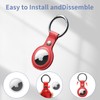 BuFan Airtag Holder with Keychain and Lock, [4 Pack] Funda