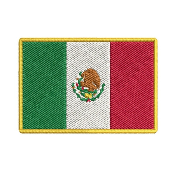 MEXICO FLAG embroidered iron-on PATCH MEXICAN EMBLEM applique NATIONAL LOGO