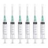 10 Pack 5ml/cc Disposable Luer Lock Lab Syringes with 21Ga