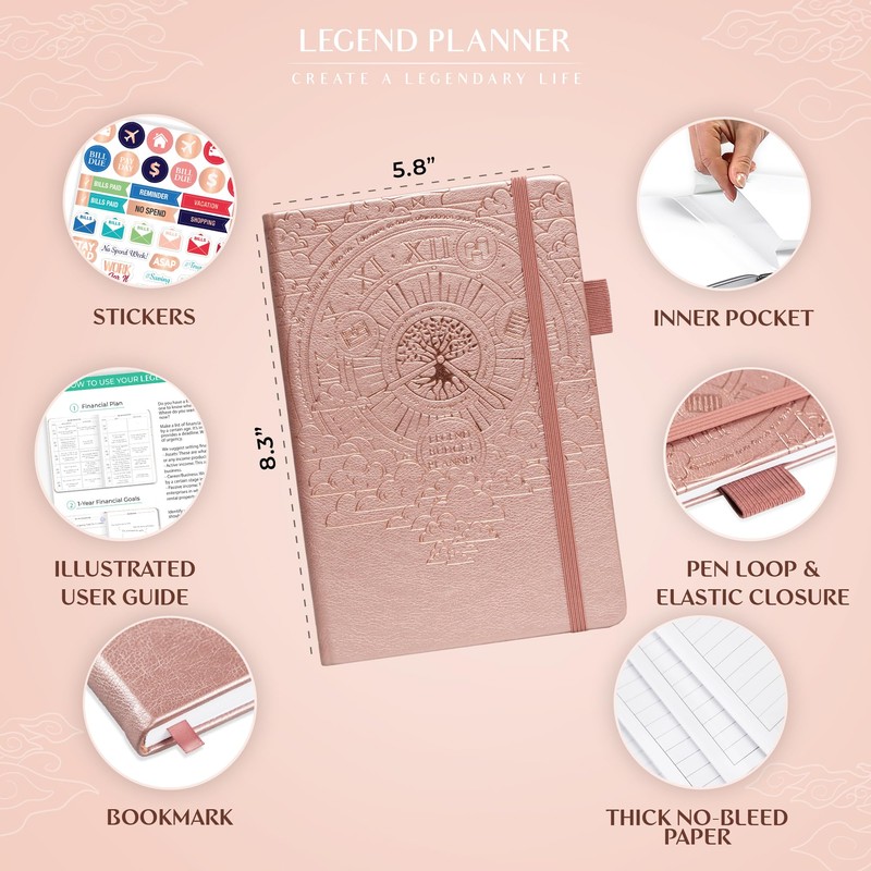 Legend Budget Planner – Financial Organizer Book. Money Account &