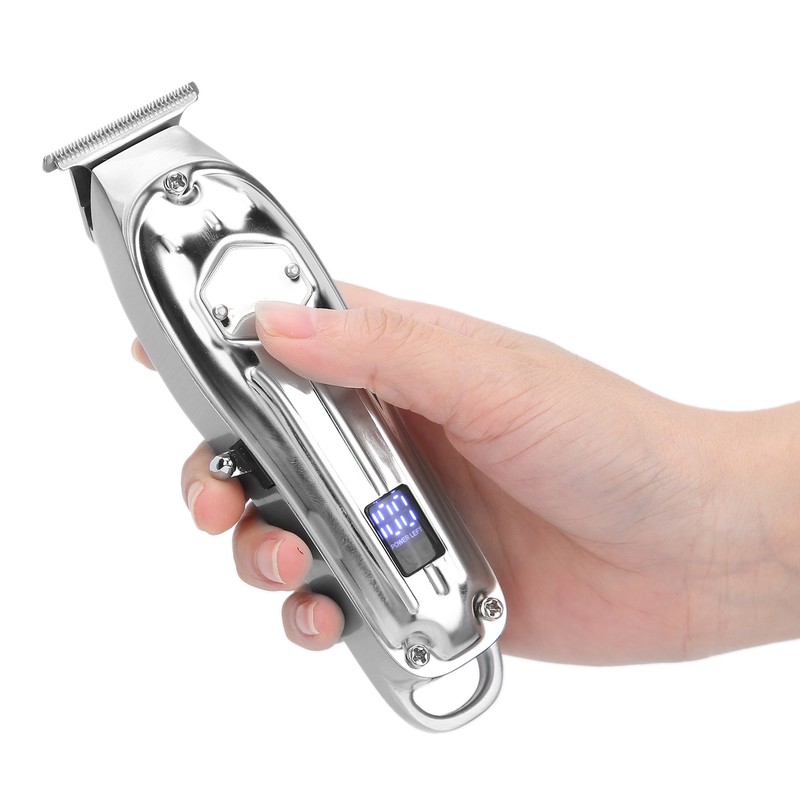 USB Rechaegeable Hair Clipper LCD Screen Electric Hair Styling Trimming