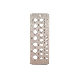 VCT 29 Hole Stainless Steel Drill Gauges for 1/16 Inch to 1/2 Inch Size Bits, 17/64-1/2 Inch Size Bits & Metric Sizes 0.062-0.250 Bolt and Wire Diameter Index Gauge