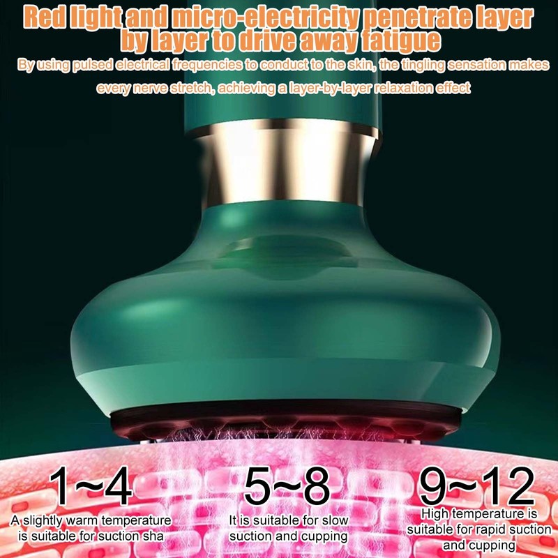 Anti Cellulite Electric Massager, 12 Gears Cupping Massager Against Cellulite,