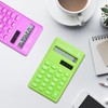 1Pc Green Basic Standard Calculators Mini Digital Desktop Calculator with