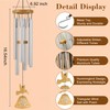 Memorial Wind Chimes with Hummingbird Crystal Ball, Sympathy Wind Chimes