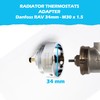 BLUMKRAFT Radiator Adapter Compatible with Danfoss RAV 34mm to M30