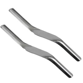 2Pcs Brick Jointer, 1/2 inch and 5/8 inch Widths Pointing Tool, Double End Brick Pointing Tools, Mortar Finishing Tool Brick Jointer Tool for Builders and Bricklayers (Silver)