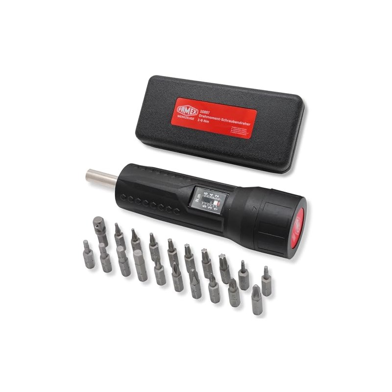 FAMEX 10897 Torque Wrench 1/4 Inch (6.3 mm) Drive -