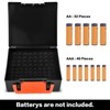 FULLCASE Battery Storage Organizer Holder Holds 72 AA AAA Batteries,
