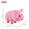Larcele Micro Pig Building Blocks Mini Building Toy Bricks,1547 Pieces
