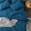Bedsure Teal Comforter Set Queen - Bed in a Bag