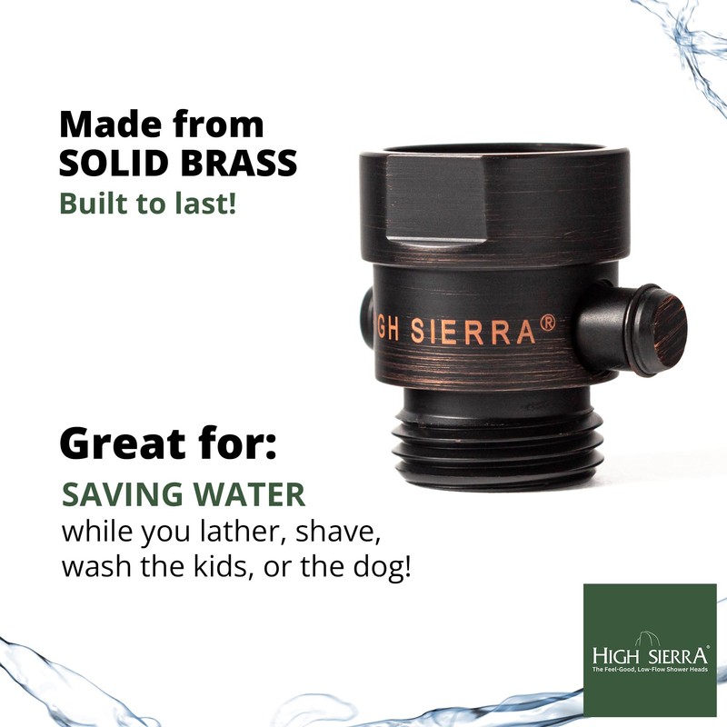High Sierra® - Shower Head Pause & Pressure Control Valve