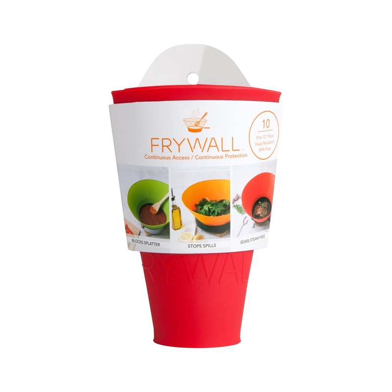 Frywall 10 (Medium) - Red - Splatter Guard, as Seen