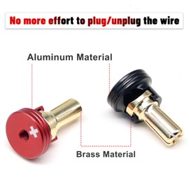 OGRC 4Pcs 4mm and 5mm Heatsink Bullet Plug Connectors Grips for 1/10 RC Car Truck Battery