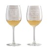 Personalization Universe Engraved Message White Wine Glass