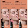 Set De 3 Espátula Lasting Contouring Stick Contorno Blush